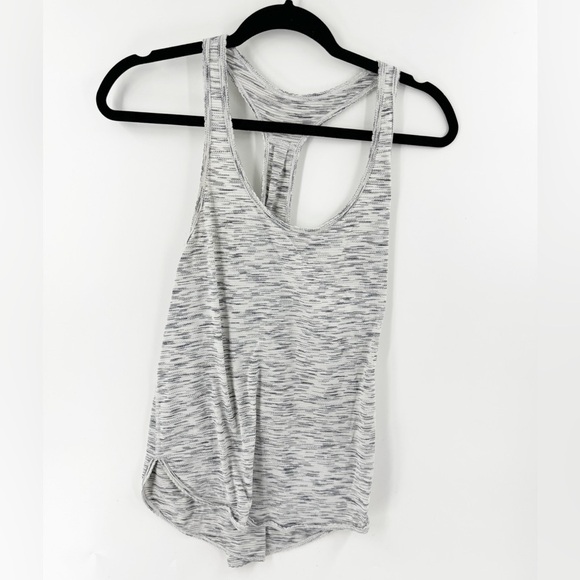 ✅ Lululemon Women Gray Essential Tank Gray White Tiger Space Dye SIZE 4 - Picture 1 of 4